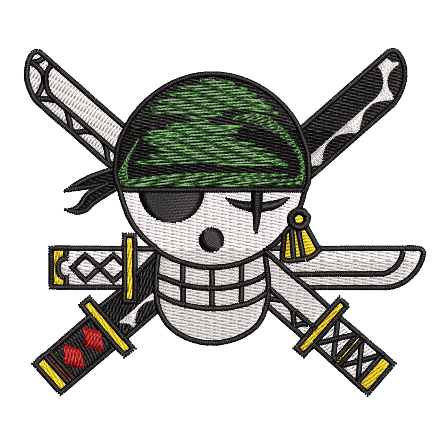 Zoro Jolly Roger Embroidered T-Shirt