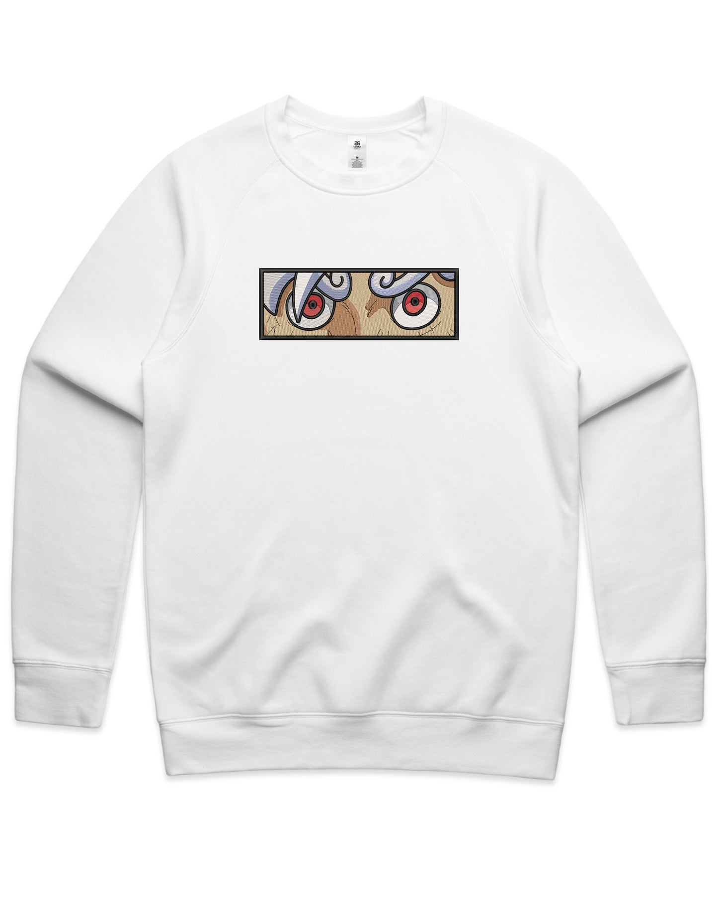 Gear 5 Luffy Eyes Embroidered Crew Neck Sweatshirt