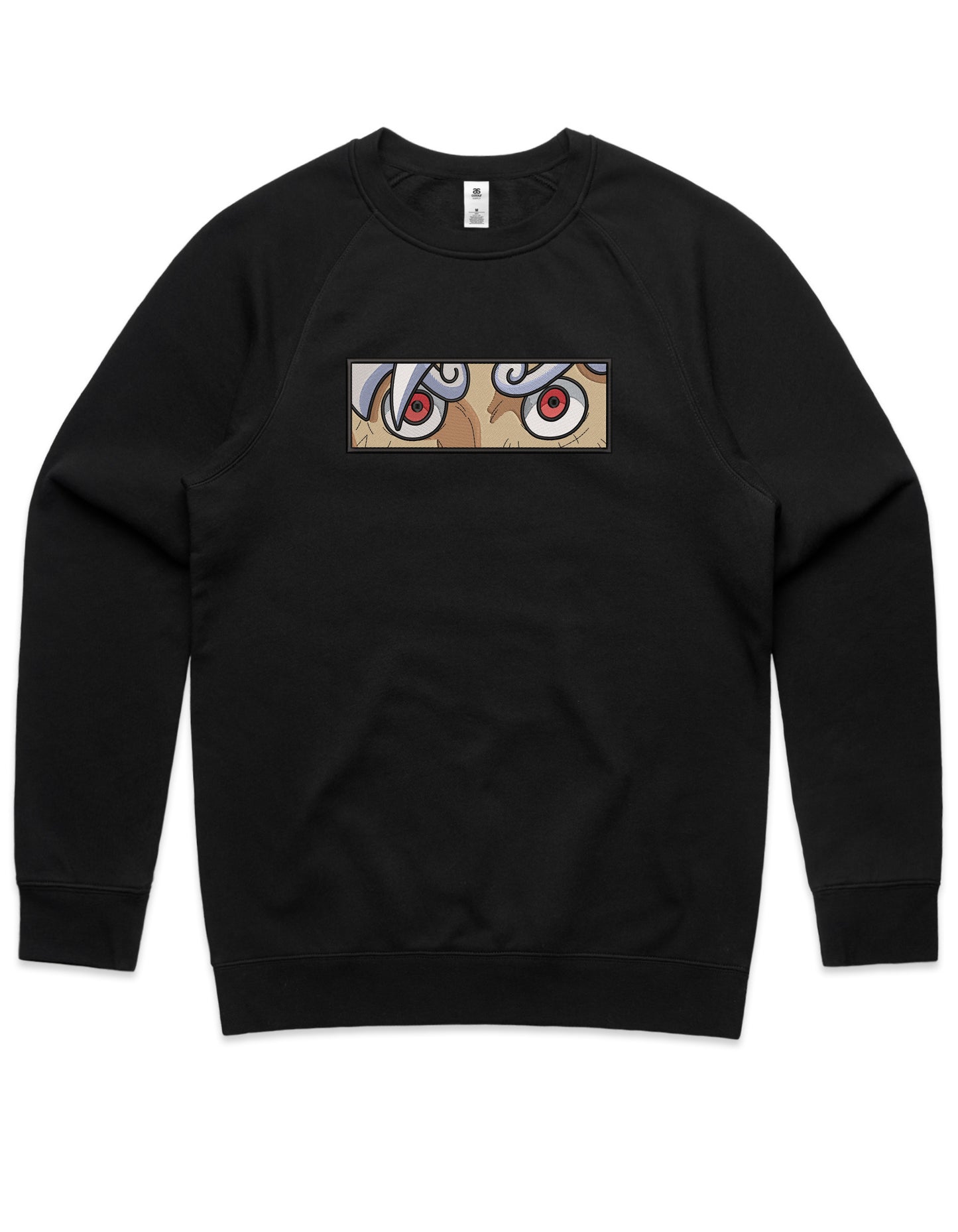 Gear 5 Luffy Eyes Embroidered Crew Neck Sweatshirt