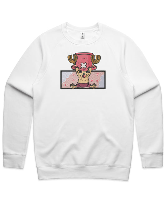 Chopper Embroidered Crew Neck Sweatshirt