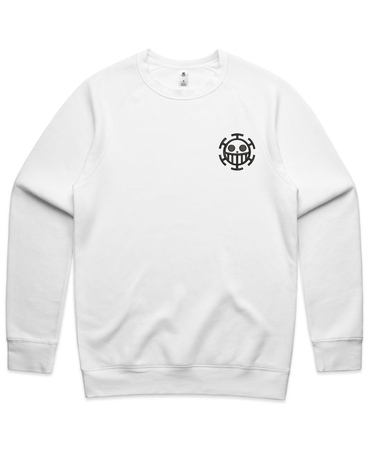 Law Jolly Roger Embroidered Crew Neck Sweatshirt