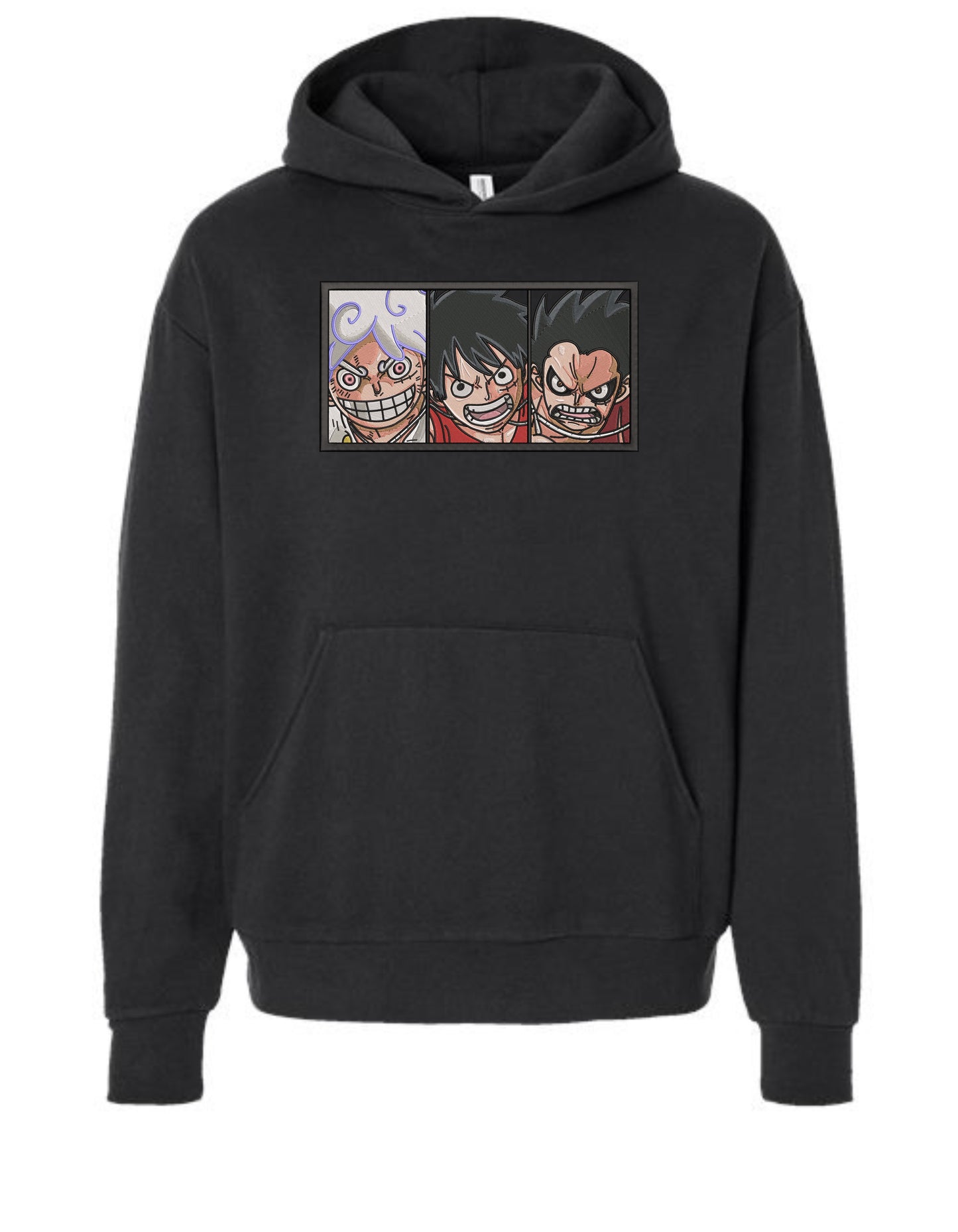 Luffy Gears Embroidered Hoodie