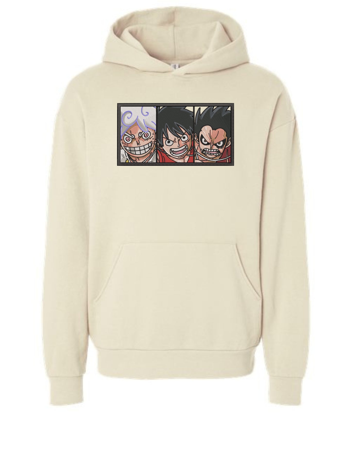 Luffy Gears Embroidered Hoodie