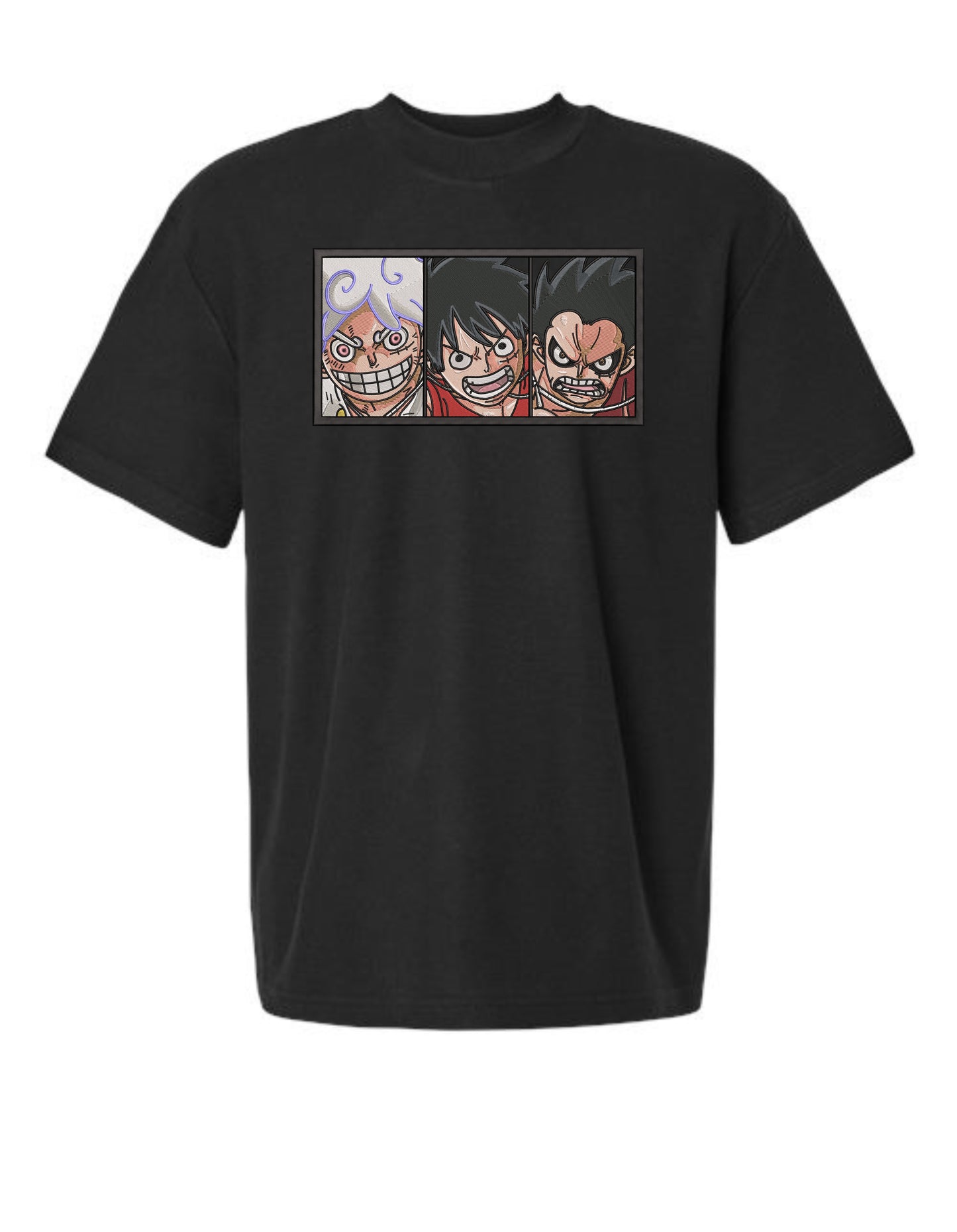 Luffy Gears Embroidered T-Shirt