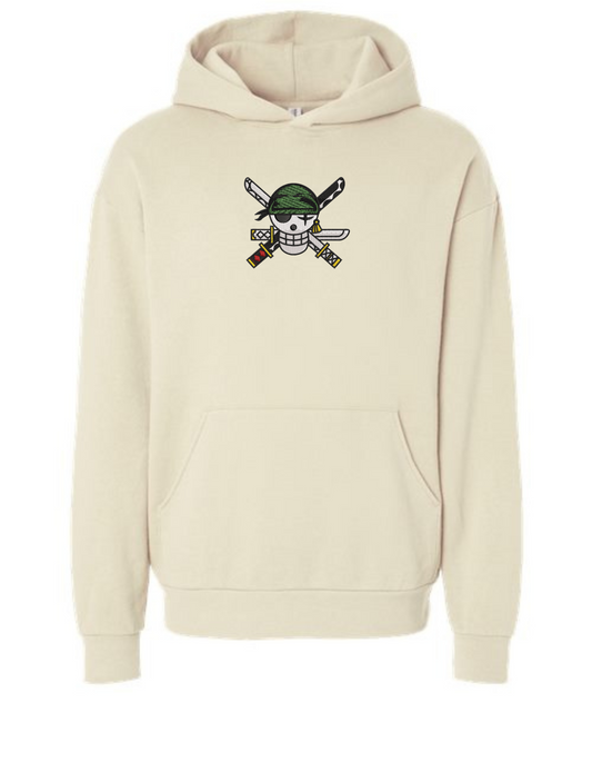 Zoro Jolly Roger Embroidered Hoodie