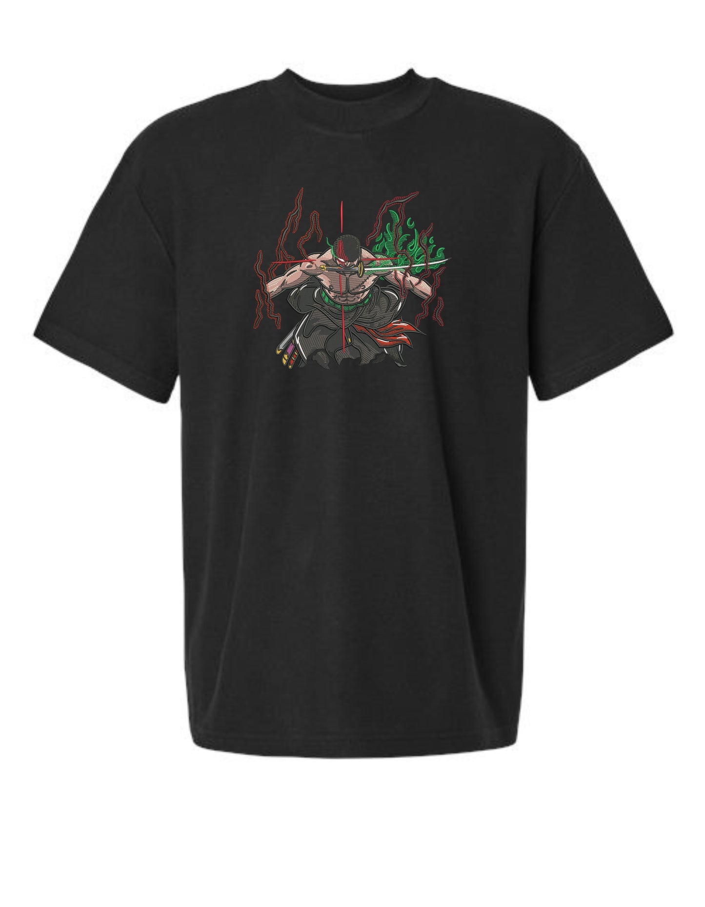 King of Hell Zoro Embroidered T-Shirt