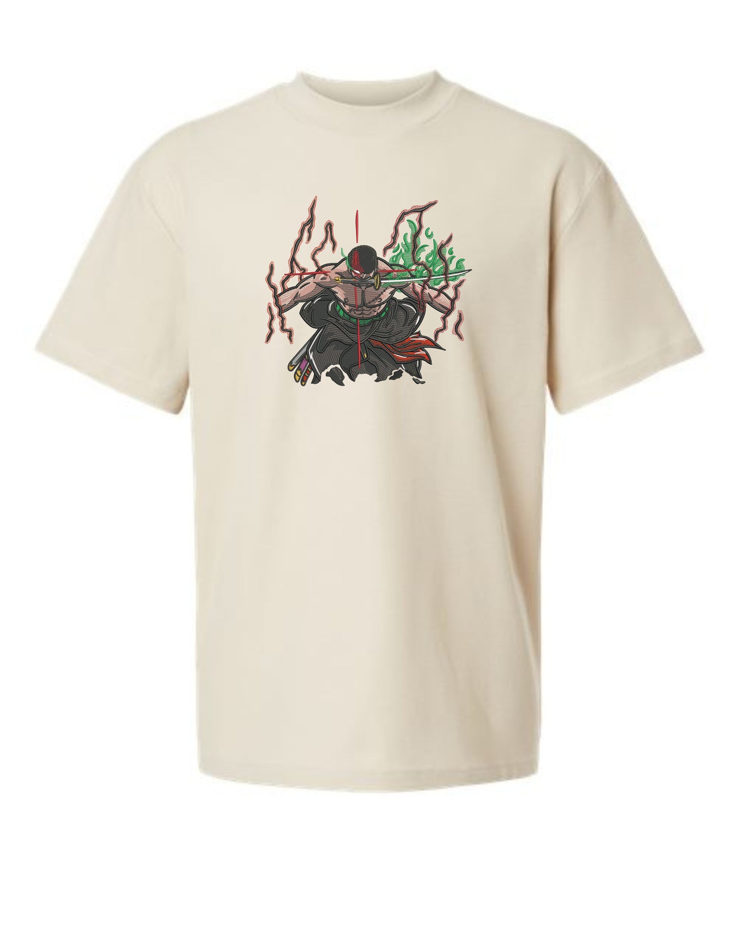 King of Hell Zoro Embroidered T-Shirt