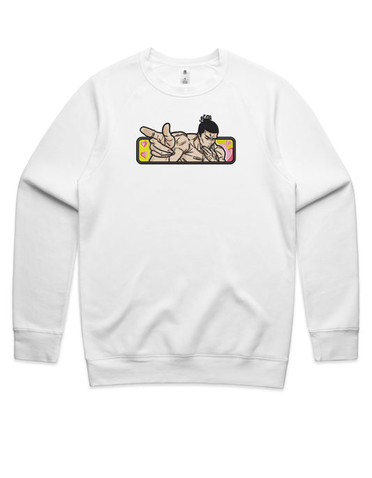 Todo Smooch Colored Embroidered Crew Neck Sweatshirt